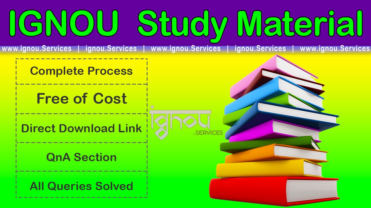 ignou study material pdf